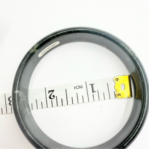Natural Deep Green Jade Bangle Brecelate - Picture 9 of 10